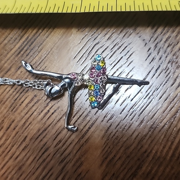 Dancer, ballerina,  multiple color necklace - Picture 2 of 3